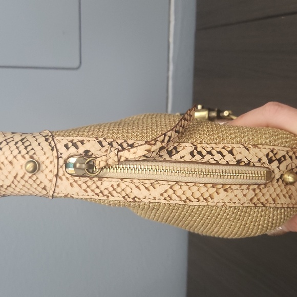 Host Pick! ERIC JAVITS - Jaqui bag with snakeskin accent NWOT - Picture 4 of 12